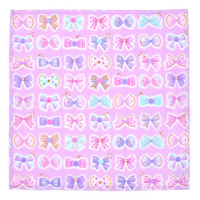 Lunch cloth/lunch napkin (45cm x 45cm) Set of 3 different patterns Ribbon and dot melody set 