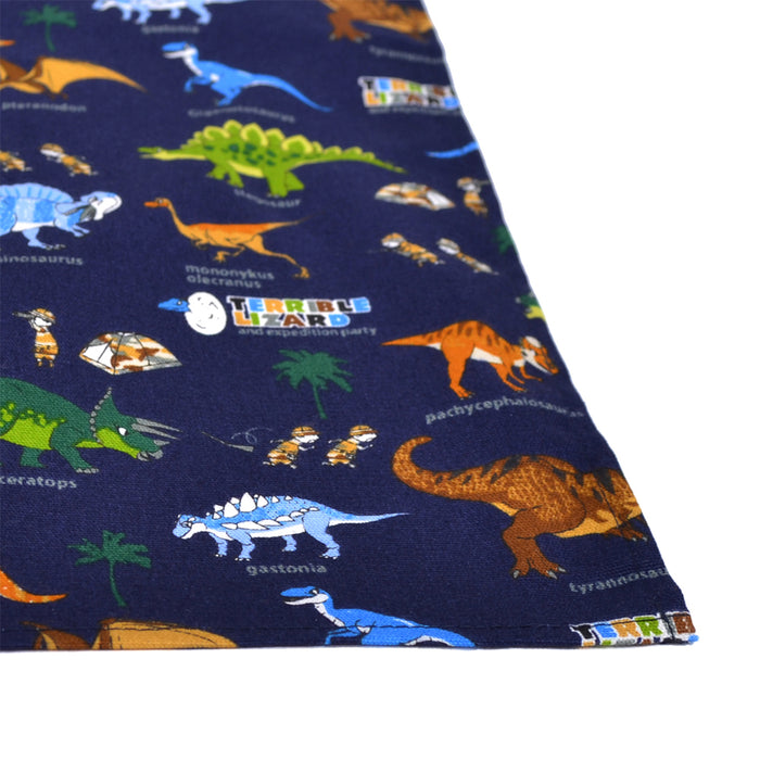 Lunch cloth/lunch napkin (45cm x 45cm) Set of 2 Discovery! Exploration! Dinosaur Continent (Navy) 