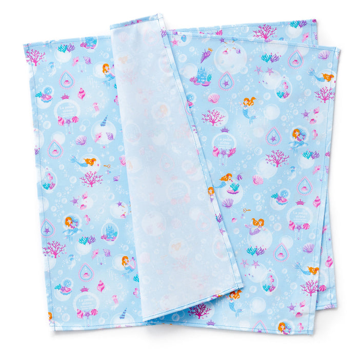 [SALE: 50% OFF] Set of 2 lunch cloths and lunch napkins (45cm x 45cm) Mermaid and the Philharmonic of Shining Light 