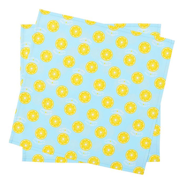 [SALE: 50% OFF] Set of 2 lunch cloths and lunch napkins (45cm x 45cm) Citron Lemonade 