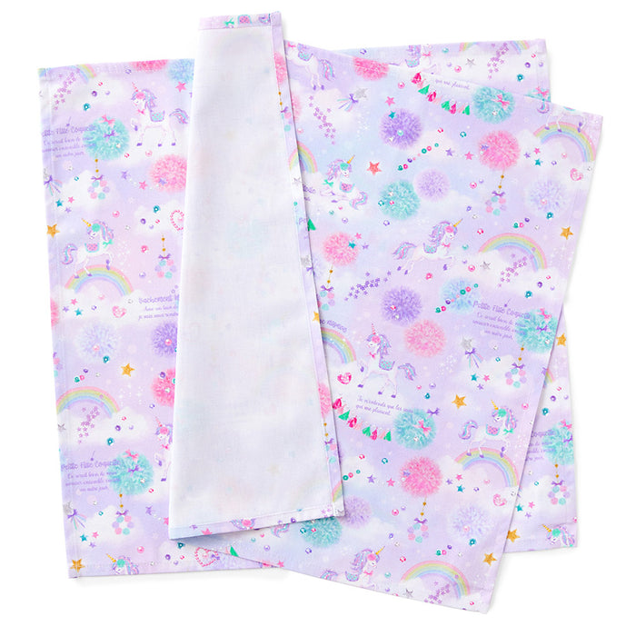 Lunch cloth/lunch napkin (45cm x 45cm) set of 2 Unicorn Fantasy 