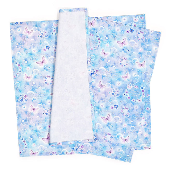 Lunch cloth/lunch napkin (45cm x 45cm) set of 2 Moonlight Butterfly 