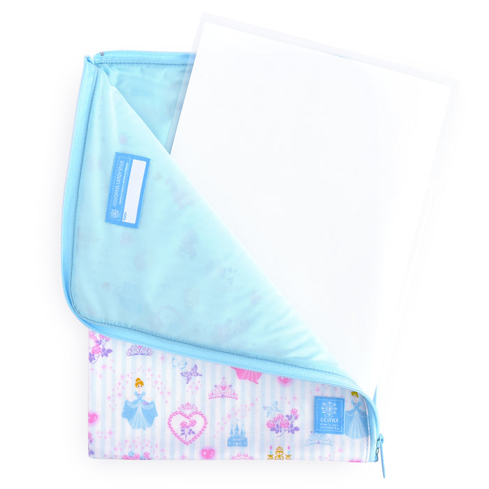 Contact bag (A4 size) Powder room with princess dress (stripe) 