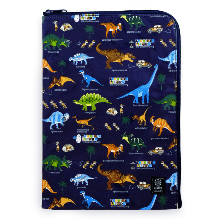 Contact bag (A4 size) Discovery! Exploration! Dinosaur Continent (Navy) 