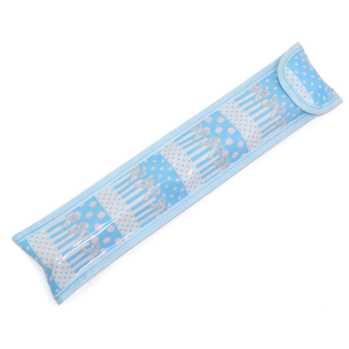 [SALE: 30% OFF] Recorder case fascinated by polka dots and lace ribbons (light blue) 