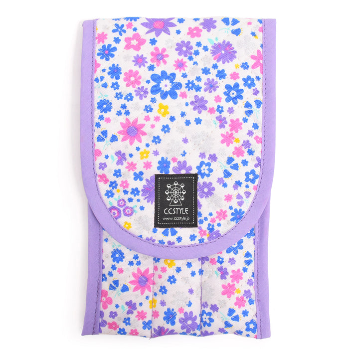 Cutlery case flower pattern airy shower (lavender) 