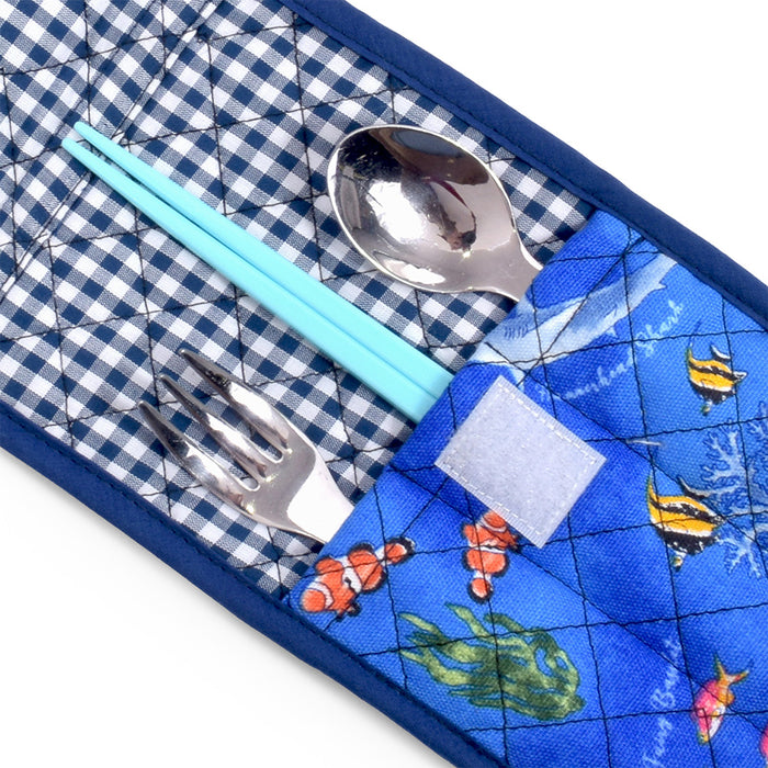 cutlery case blue lagoon 