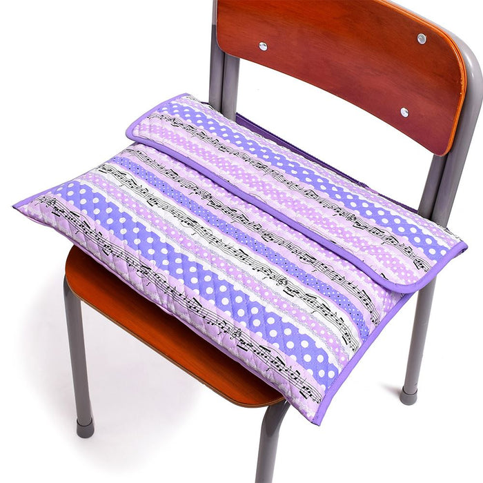 Disaster prevention hood cover quilted (back plate width 36cm type) playing melody popping polka dot rhythm (lavender)
