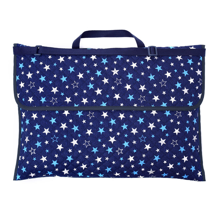 Disaster Prevention Hood Cover Quilted (Backboard Width 36cm Type) Brilliant Star Navy