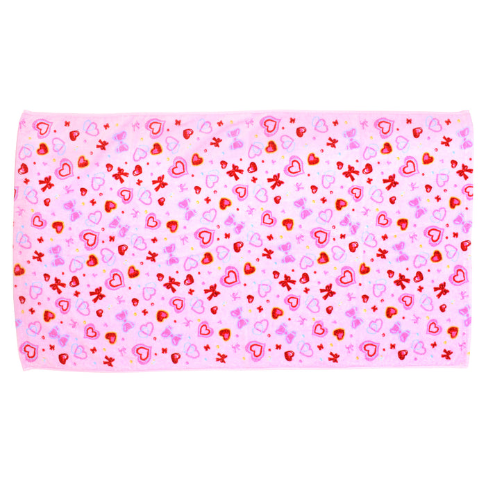 [Reserved product: Shipped after 6/15] Pool towel flat heart and ribbon twinkle beauty