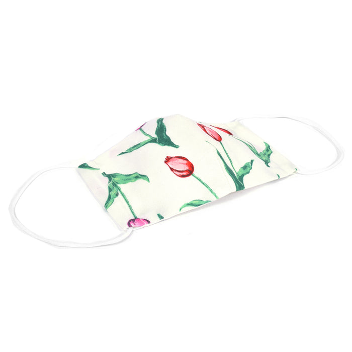 ゆうパケット対応 大人用マスク フリーサイズ 2枚セット(銀イオン抗菌ガーゼ) チューリップワルツ