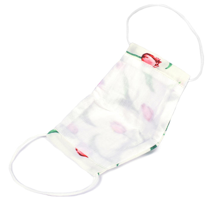 ゆうパケット対応 大人用マスク フリーサイズ 2枚セット(銀イオン抗菌ガーゼ) チューリップワルツ