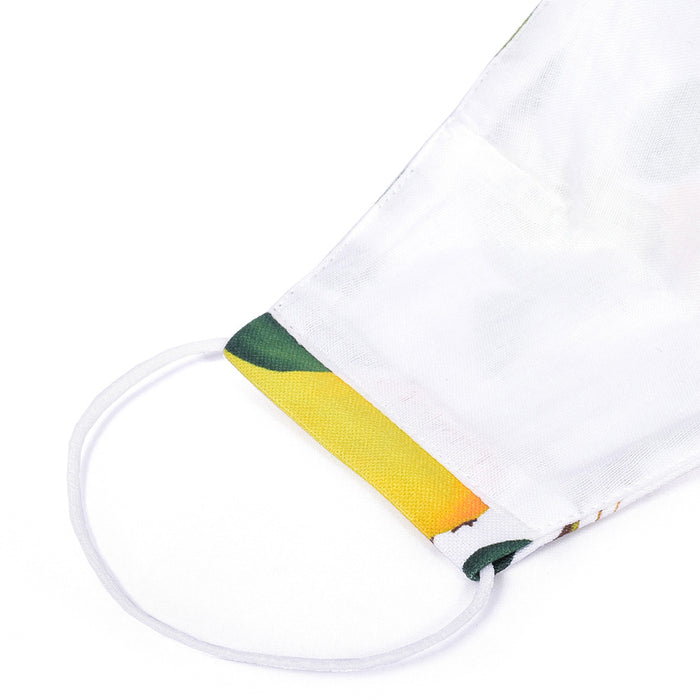 [SALE: 80% OFF] Adult Mask Free Size 2 Piece Set (Silver Ion Antibacterial Gauze) Yellow La France 