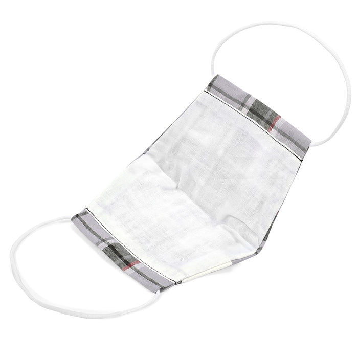 [SALE: 80% OFF] LAURA ASHLEY adult mask free size 2 piece set (silver ion antibacterial gauze) Highland check 