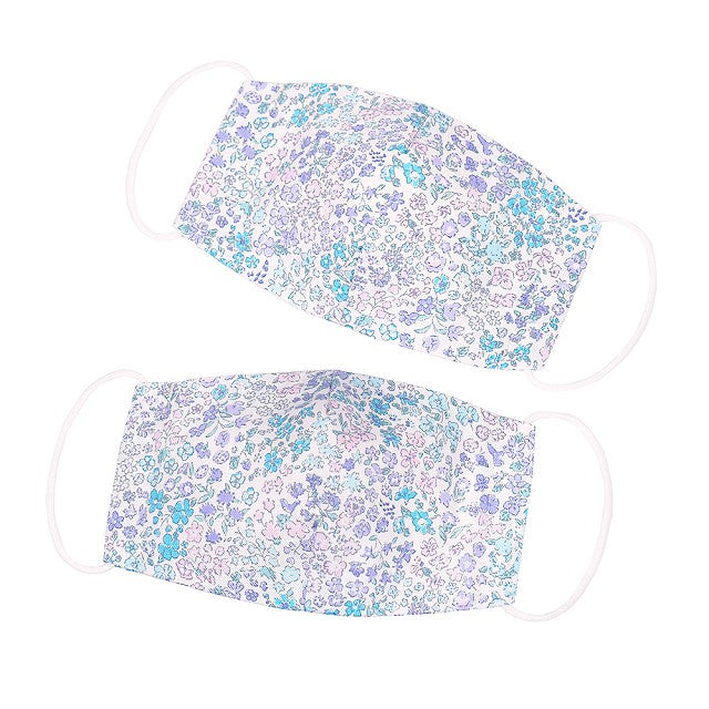 ゆうパケット対応 子ども マスク 2枚セット(銀イオン抗菌ガーゼ使用) フローラルオアシス