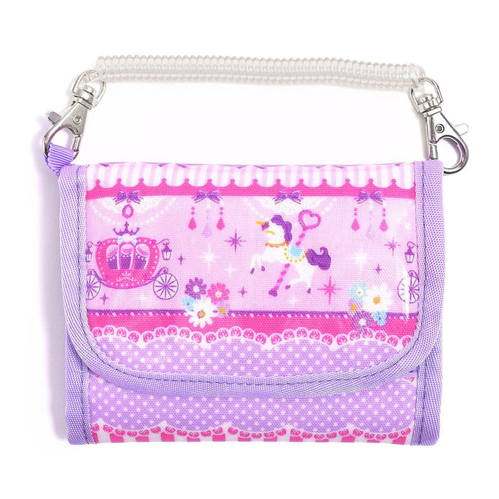 Kids Wallet Purse Lace Tulle and Merry-go-round (pink)