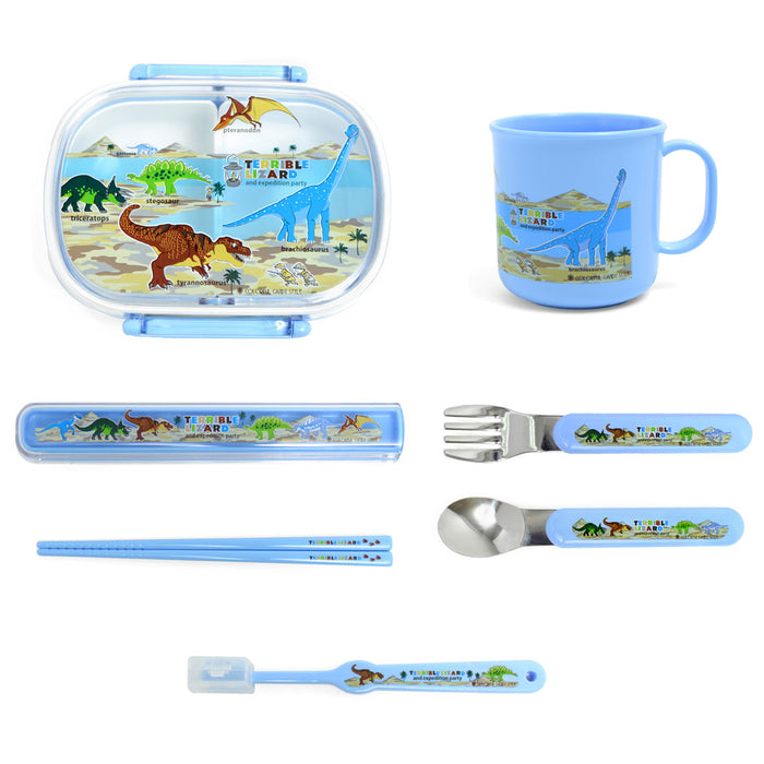 Lunch goods 6-piece set Discovery! Exploration! Dinosaur Continent 