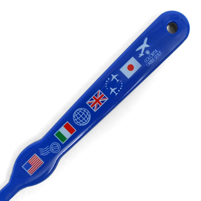 Toothbrush Travel around the world with national flags 
