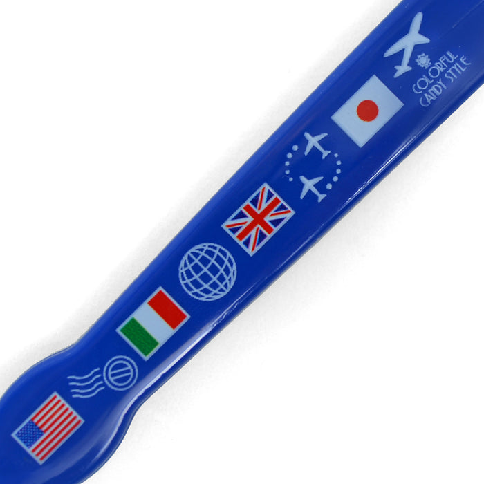 Toothbrush Travel around the world with national flags 