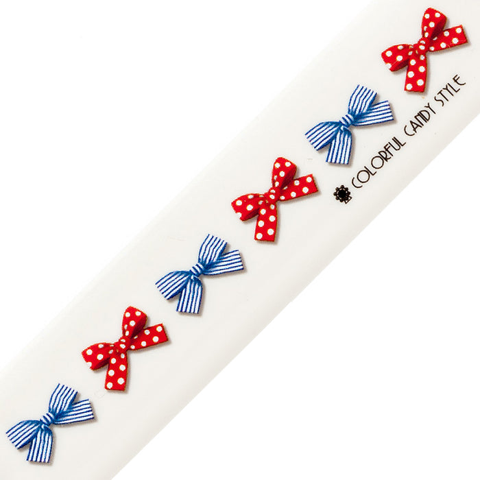 Folk Polka Dot and Striped French Ribbon 