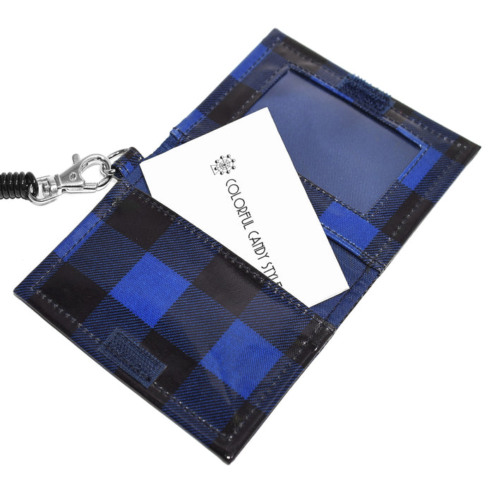 [SALE: 50% OFF] Pass Case Buffalo Check Blue 