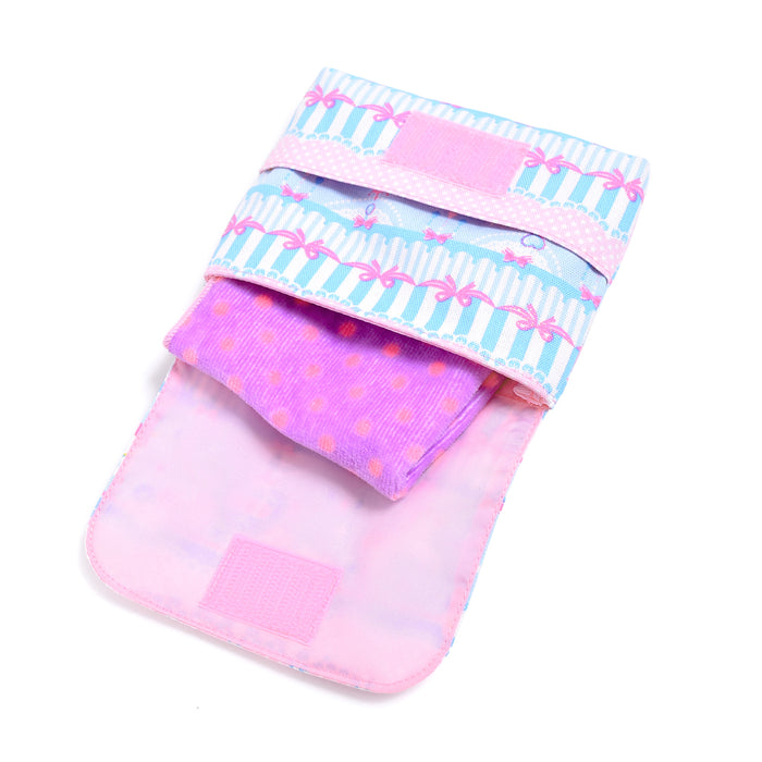 OUTLET：20%OFF】 【スモールタイプ】移動ポケット・付けポケット レースチュールとメリーゴーランド(ライトブルー) — COLORFUL  CANDY STYLE