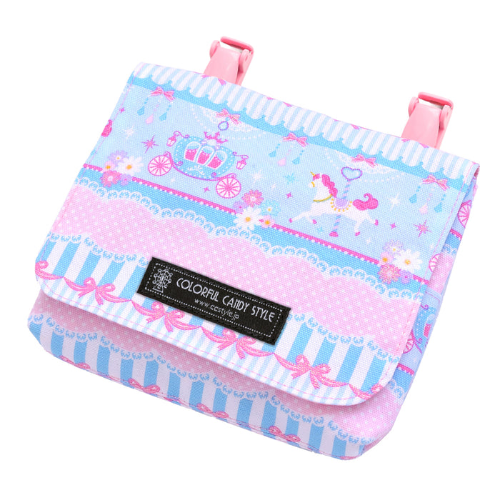 カラフルキャンディスタイルの移動ポケット。子供用で、クリップで取り付け可能な付けポケット。男の子と女の子兼用で大活躍。