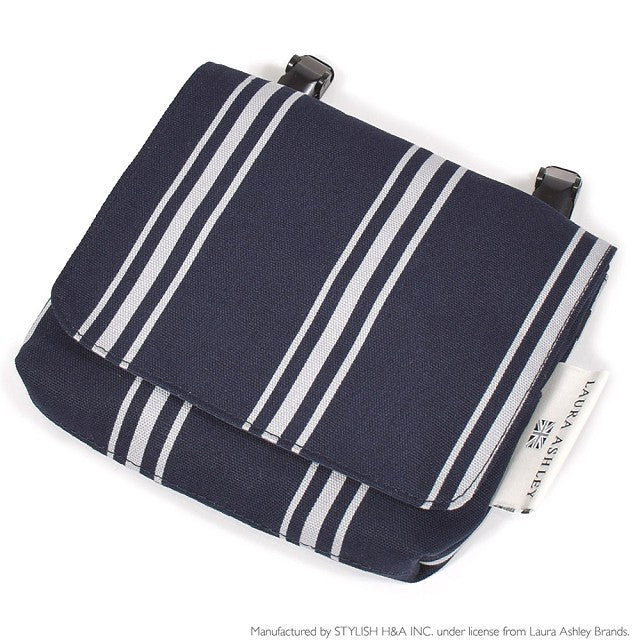 LAURA ASHLEY [Large Type] Moving Pocket / Attached Pocket Farnworth Stripe 
