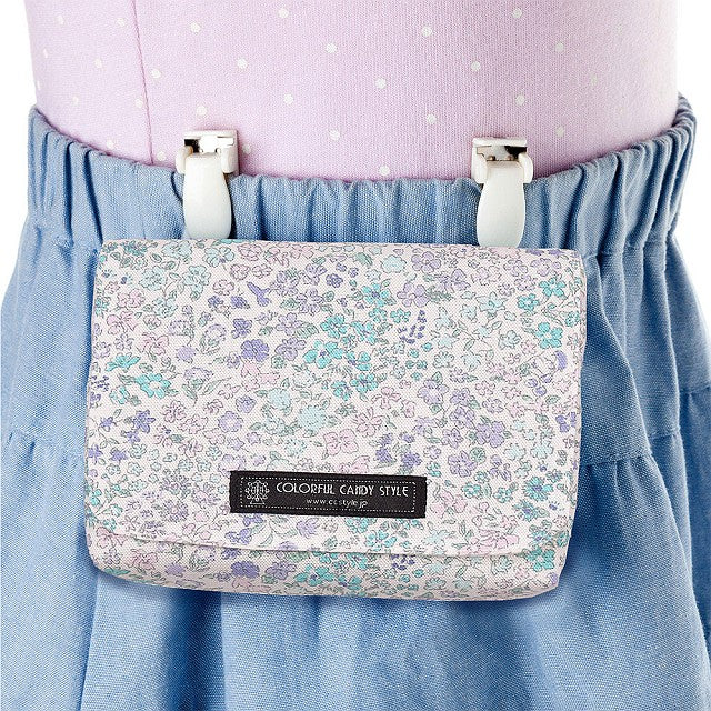 [Large type] Mobile pocket/ Attached pocket Floral Oasis 