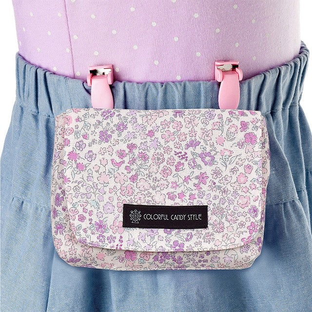 [Small type] Moving pocket / attached pocket Floral mist 