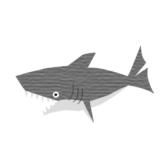 お名前シール(my目じるし 撥水タイプ 375ピース)サメ