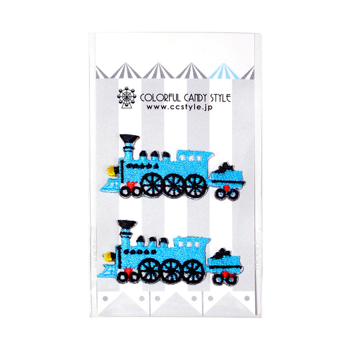 Patch locomotive, blue (set of 2) 