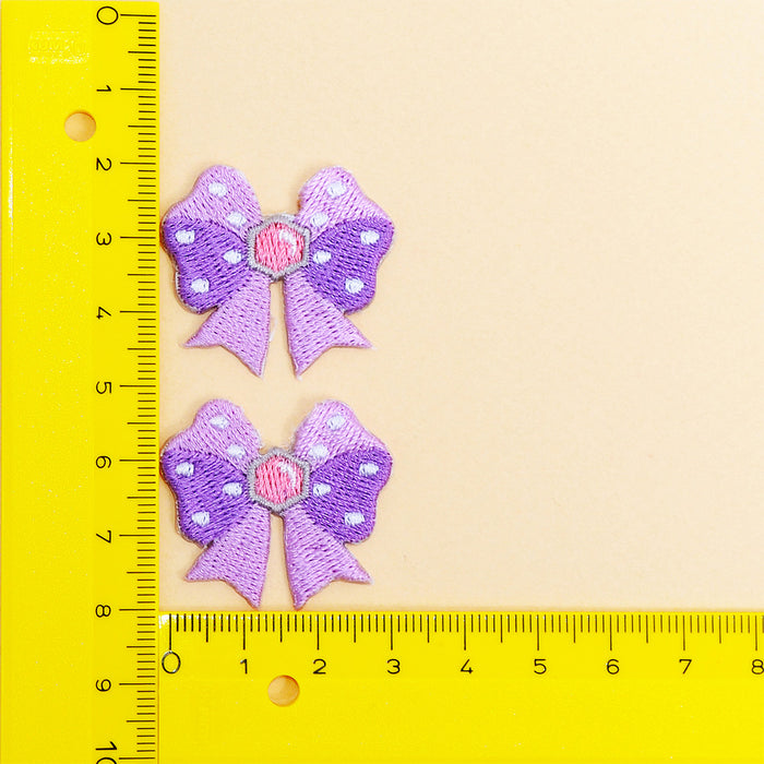 [SALE: 50% OFF] Patch Two-tone Ribbon Lavender (Set of 2) 