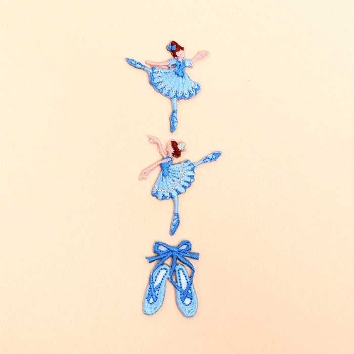 Patch Little Ballerina Set Blue (Set of 3) 
