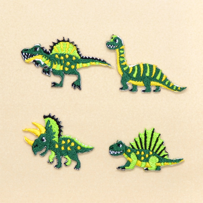ワッペン 中生代の人気恐竜セット(4個セット)