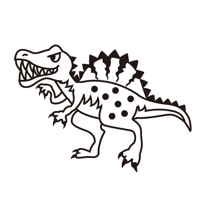 【入園入学グッズセール：5%OFF】 お名前スタンプ(よくばりプレミアム 22本セット)スピノサウルス