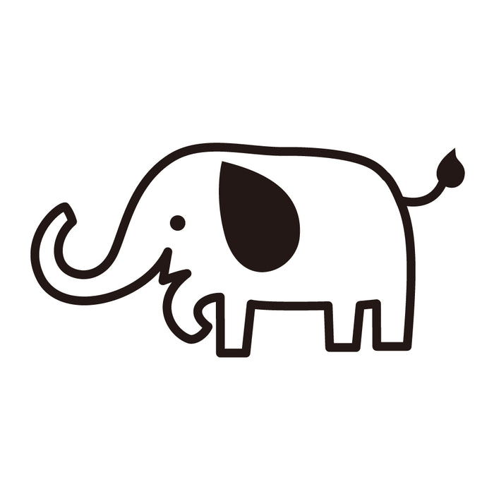 Name stamp (yokubari premium 22 piece set) elephant 