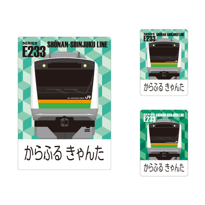 お名前キーホルダー 3個セット E233系湘南新宿ライン※JR東日本承認