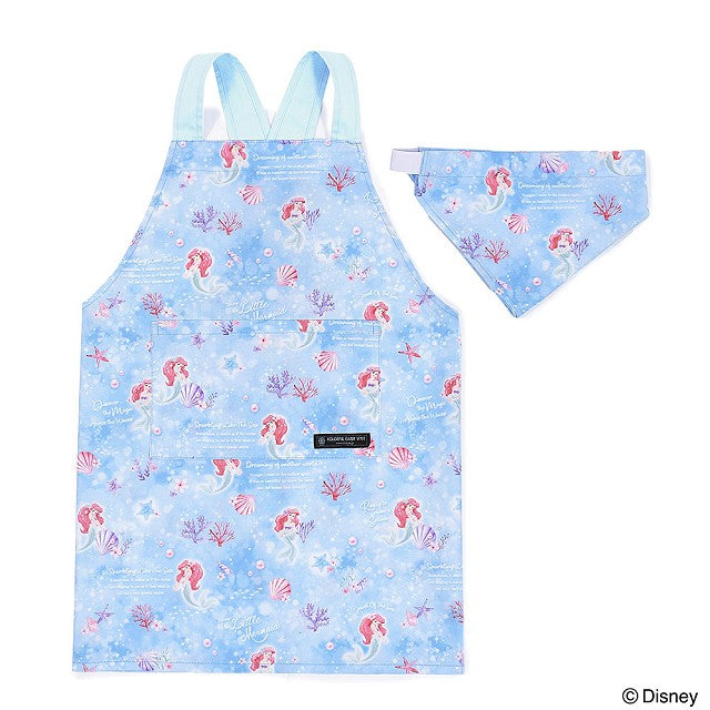 Disney back cross child apron (100-120cm) / Ariel / THE LITTLE MERMAID / Ariel / 