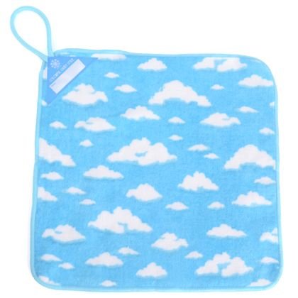 Set of 2 loop towels White clouds in the blue sky 