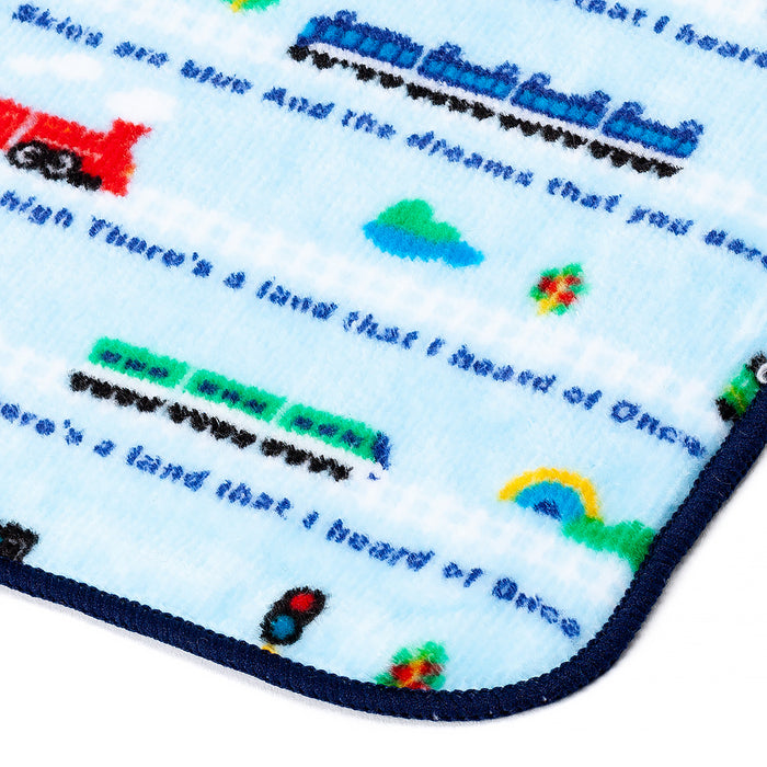 Handkerchief towel Let's go by colorful train 