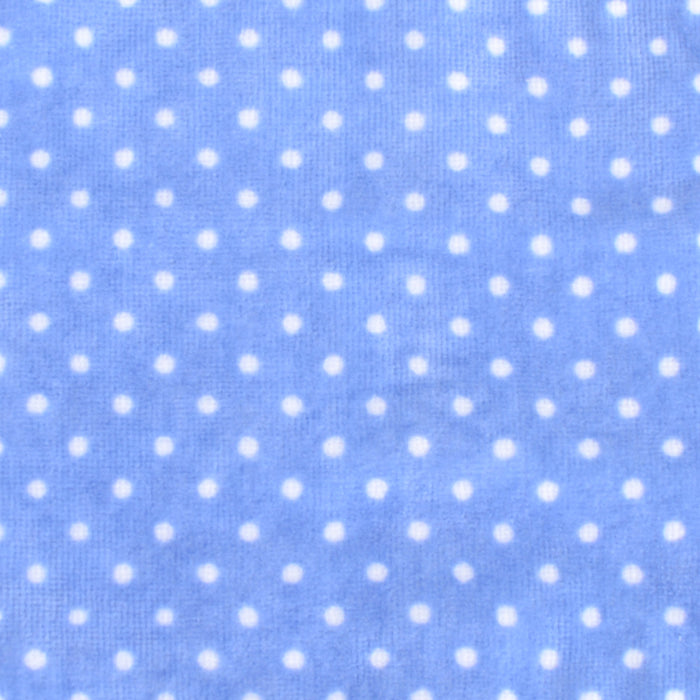Handkerchief towel Polka dots (white dots on light blue background) 