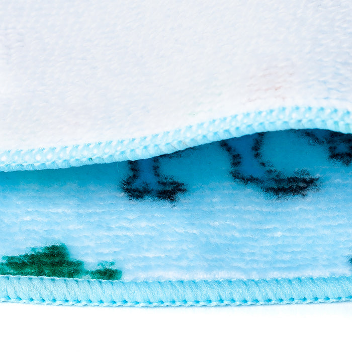 Handkerchief Towel Discovery! Exploration! Dinosaur Continent (Light Blue) 