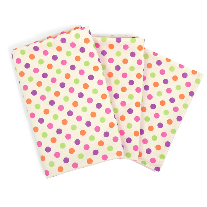 [SALE: 70% OFF] Duvet cover set colorful cute large dots (off-white) 