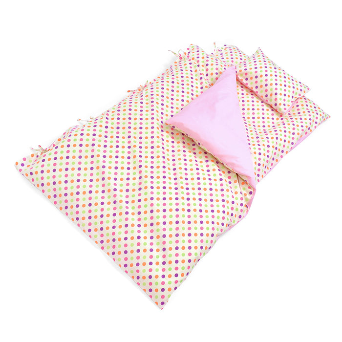 [SALE: 70% OFF] Duvet cover set colorful cute large dots (off-white) 