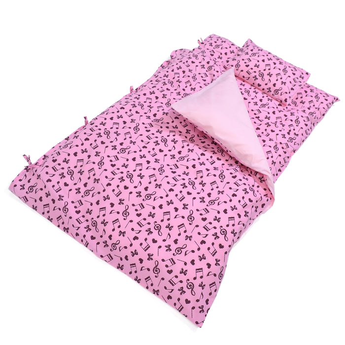 [SALE: 70% OFF] Duvet cover set Polka dot note harmony (pink) 