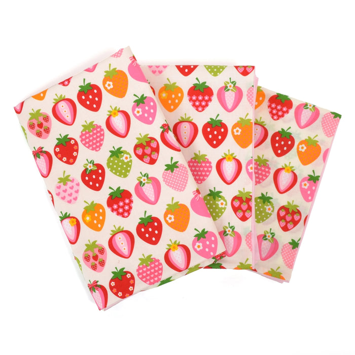 [SALE: 70% OFF] Duvet Cover Set Sweet Strawberry Collection (Ivory) 