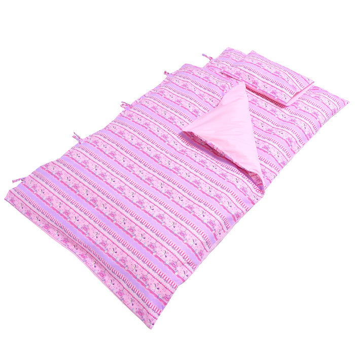 Futon set lace tulle and merry-go-round (pink) 