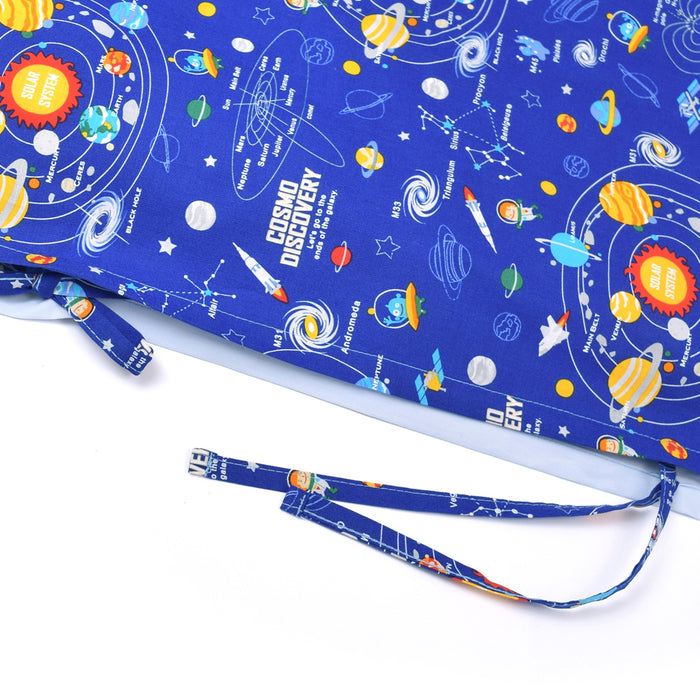 [SALE: 70% OFF] Duvet Cover Set Solar System Planets and Cosmo Planetarium (Royal Blue) 
