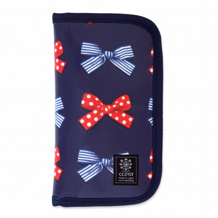 [SALE: 30% OFF] Carving knife case (case only) French ribbon with polka dots and stripes (navy) 